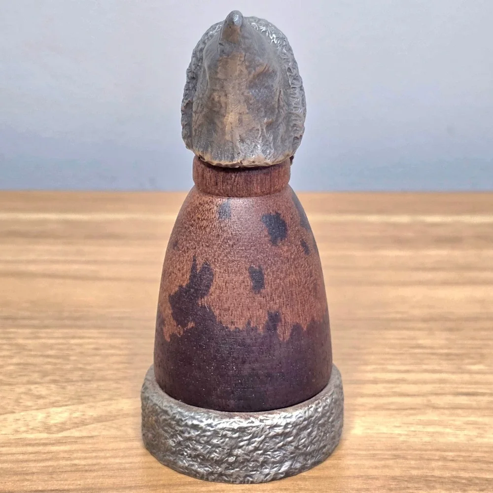 Vtg Kiefer Collectibles Pewter & Wood 